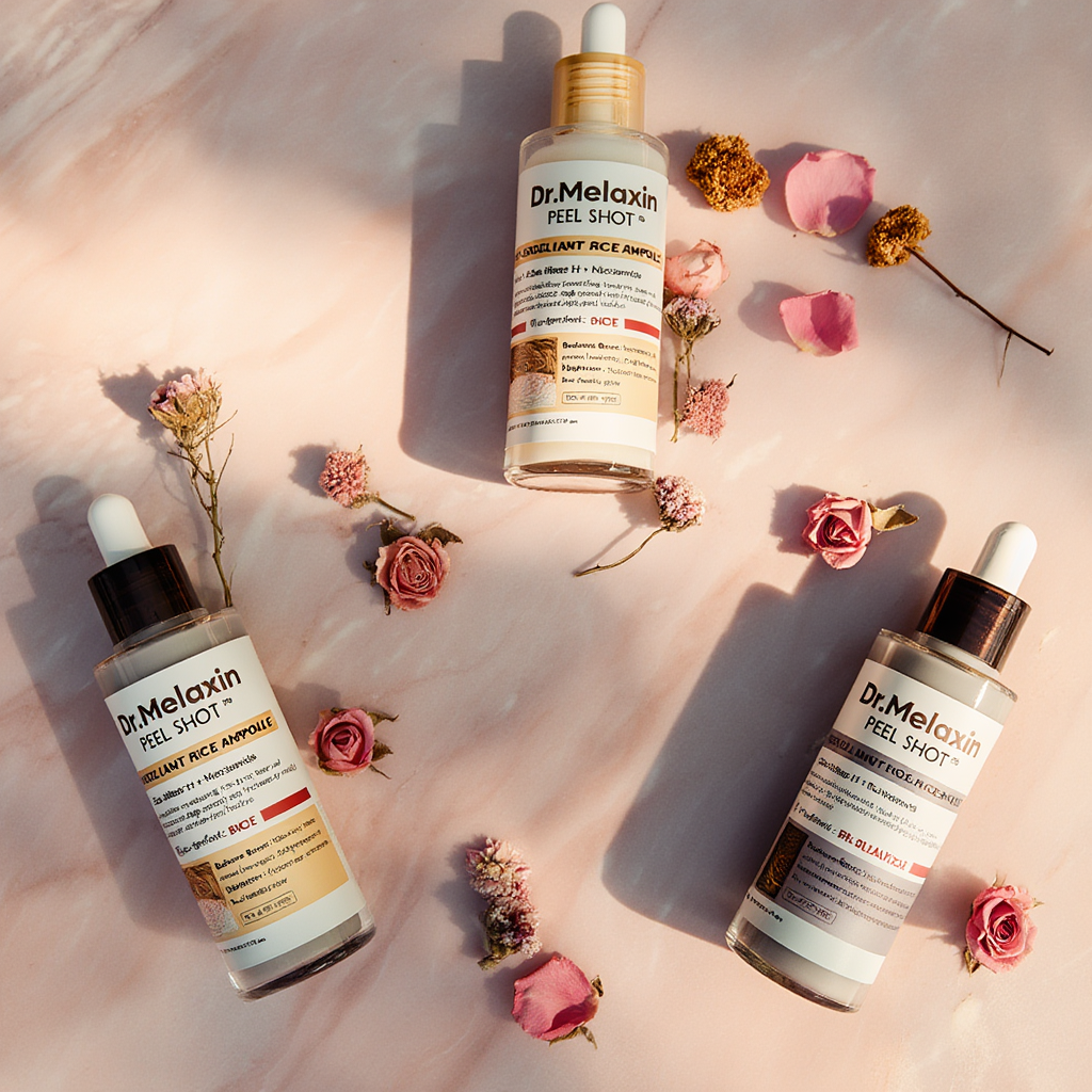 אמפולת אורז לבן לקילוף עדין והבהרת העור – זוהר מהטיפה הראשונה mutualdropshopping