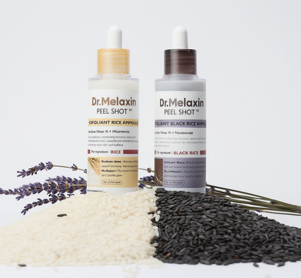 אמפולת אורז לבן לקילוף עדין והבהרת העור – זוהר מהטיפה הראשונה mutualdropshopping