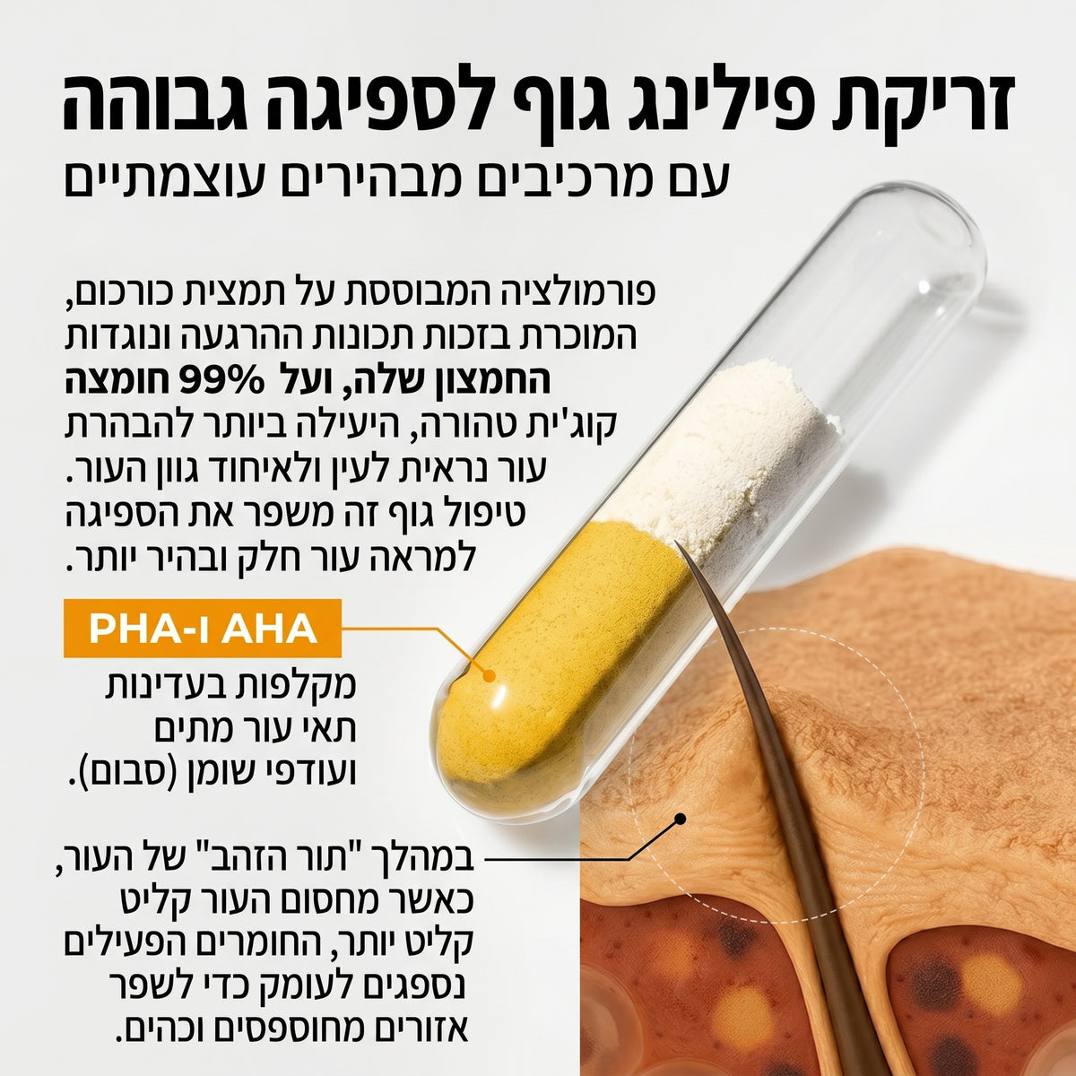 ספריי הפילינג הקוריאני שמבהיר עור גוף עמום — מהניסיון הראשון