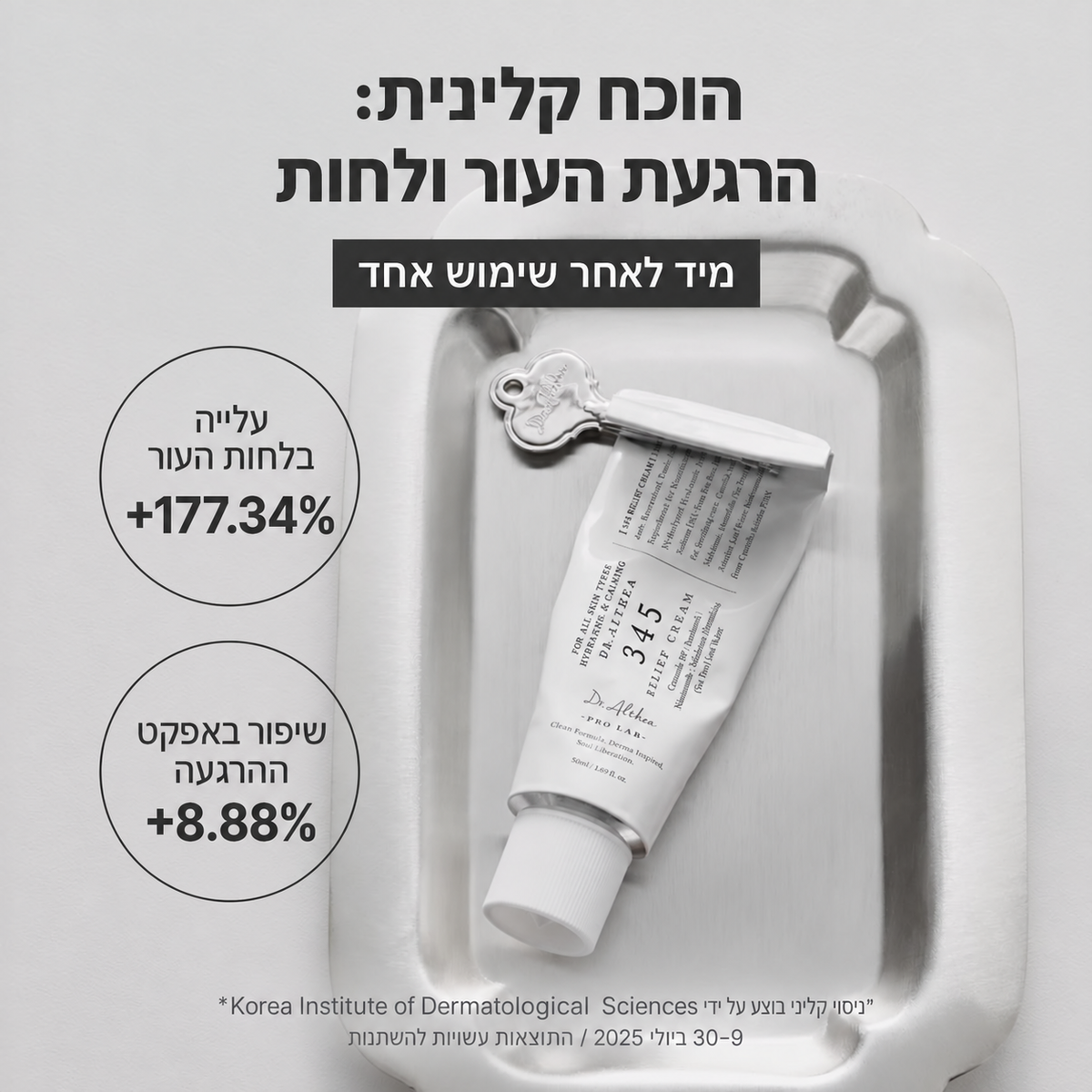 Dr.Althea 345 Relief Cream – קרם לחות מרגיע לעור רגיש ונוטה לפצעונים |